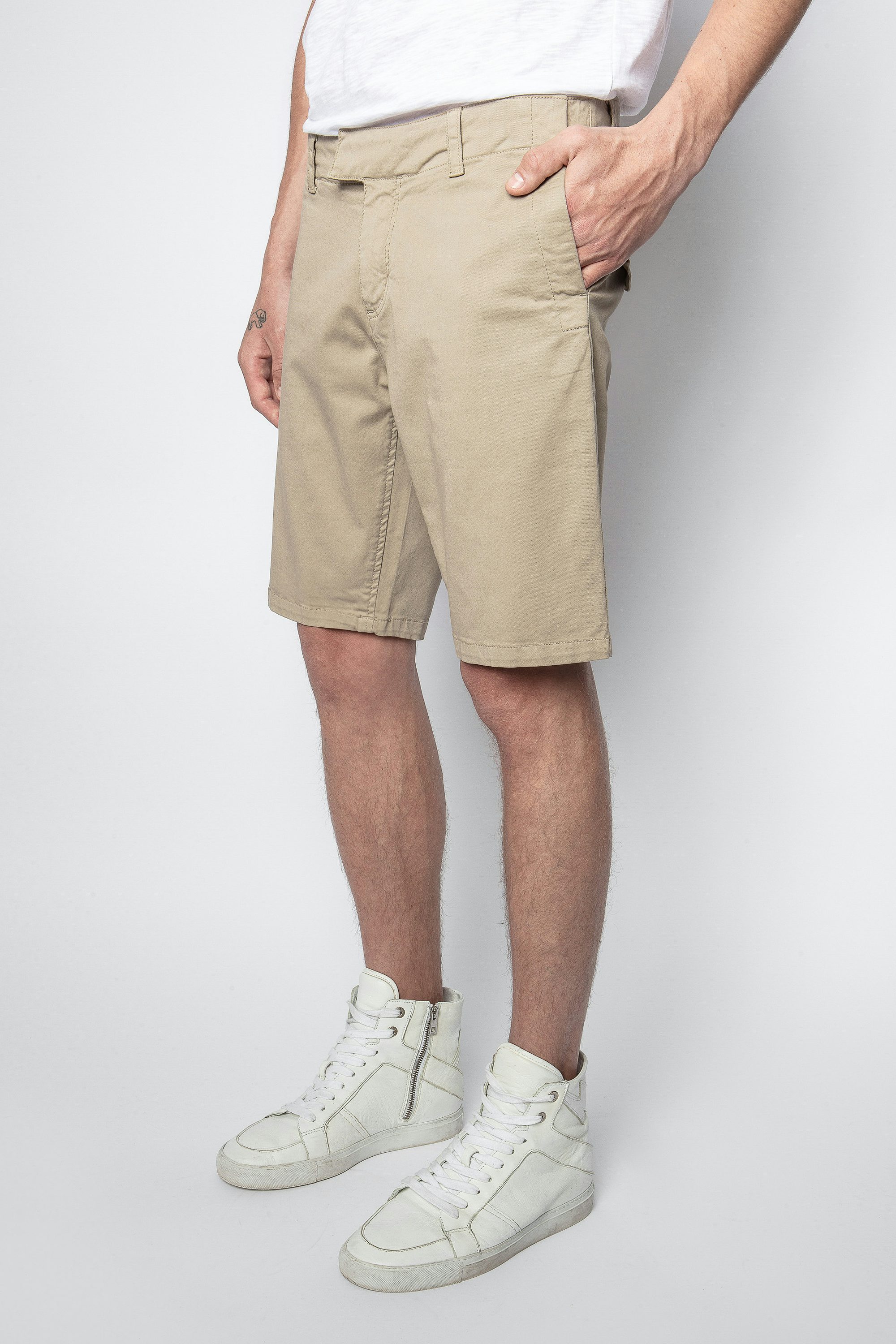 Pascal Chino Shorts - Men’s beige shorts.